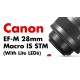 CANON EF-M 28 MM F3.5 IS STM MACRO